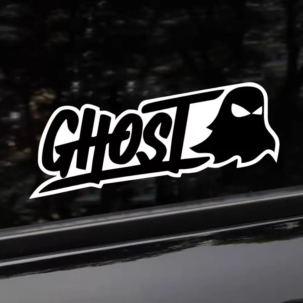 Halloween-themed Ghost Motorcycle Stickers Car Window Rearview Mirror Body Fuel Tank Helmet Reflective Waterproof Vinyl Decal