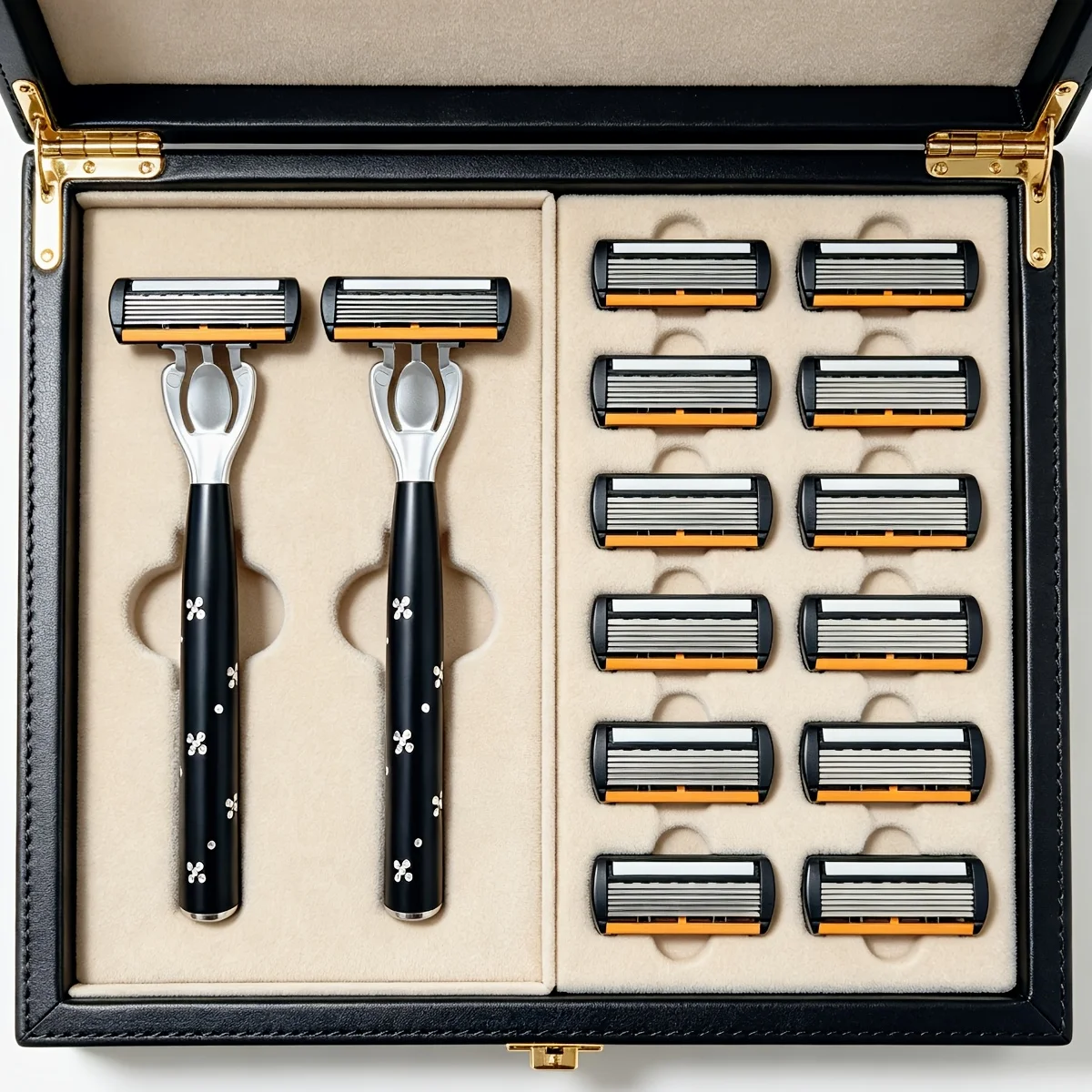Men's Manual Razor 6-Layer Precision Blade System Replaceable Refills, Long-term use, Men & Women Suitable Great Gift Idea