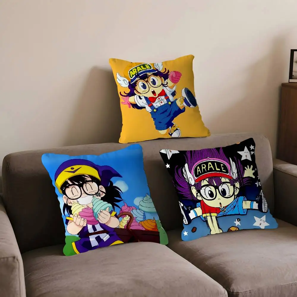 

A-Arale Cushion Cover Car Throw Pillow Case For Sofa Car Christmas Gift 40x40cm 45x45cm