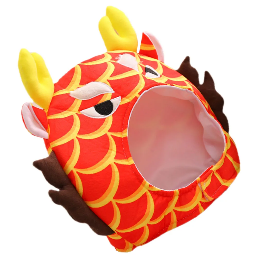 

s Dragon Costume Head Hat Selfie Hat Party Selfie Cartoon Cosplay Headwear Photography Props