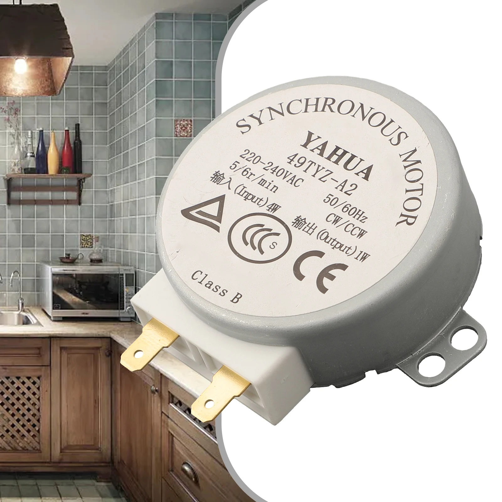 Microwave Turntable Backup Motor Compatible With1PC Microwave Turntable Backup Motor Compatible With AAC 220-240V Models 5-6 Rpm