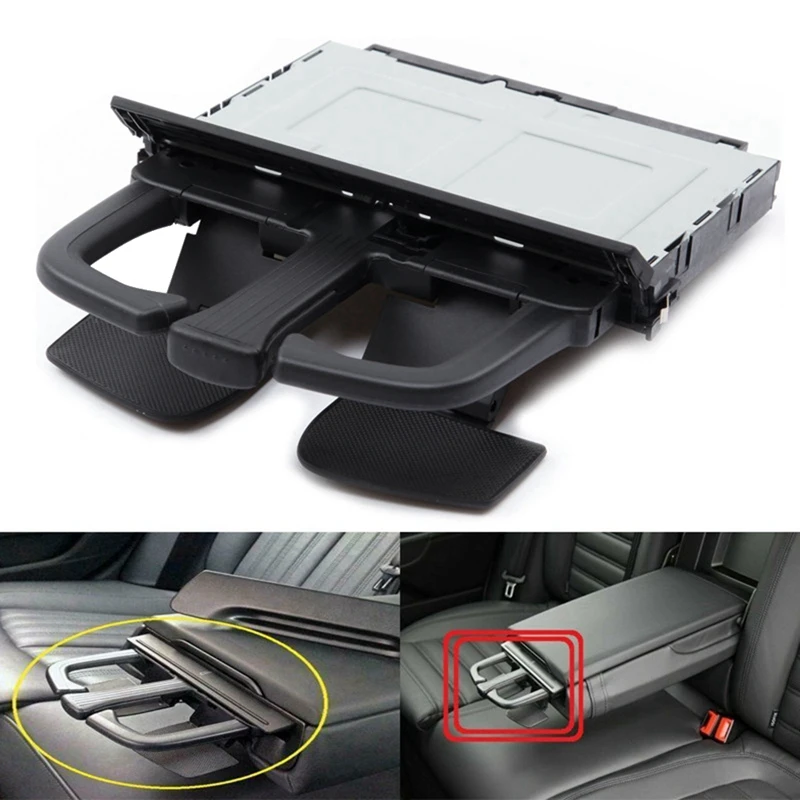 1J0858601C Car Foldable Water Cup Drink Holder Drink Bottle Cup Mount Stand For VW Golf 4 Bora MK4  A4L A5 Q5 A7