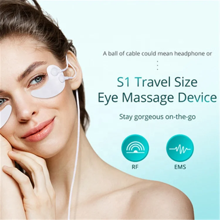 Beauty Skin Care Anti-wrinkle Electric Micro-current Thermal Massage EMS Pad Dark Circles Eye Mask Sticker