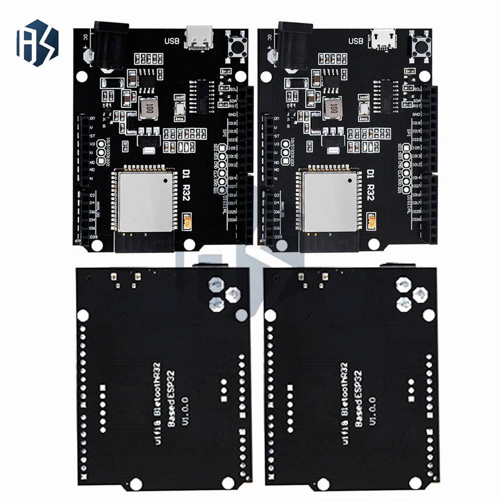 for Wemos D1 R32 ESP32 Development Board - Type-C USB, WiFi/Bluetooth, 4MB Flash, CH340G Chip,for Arduino-Compatible