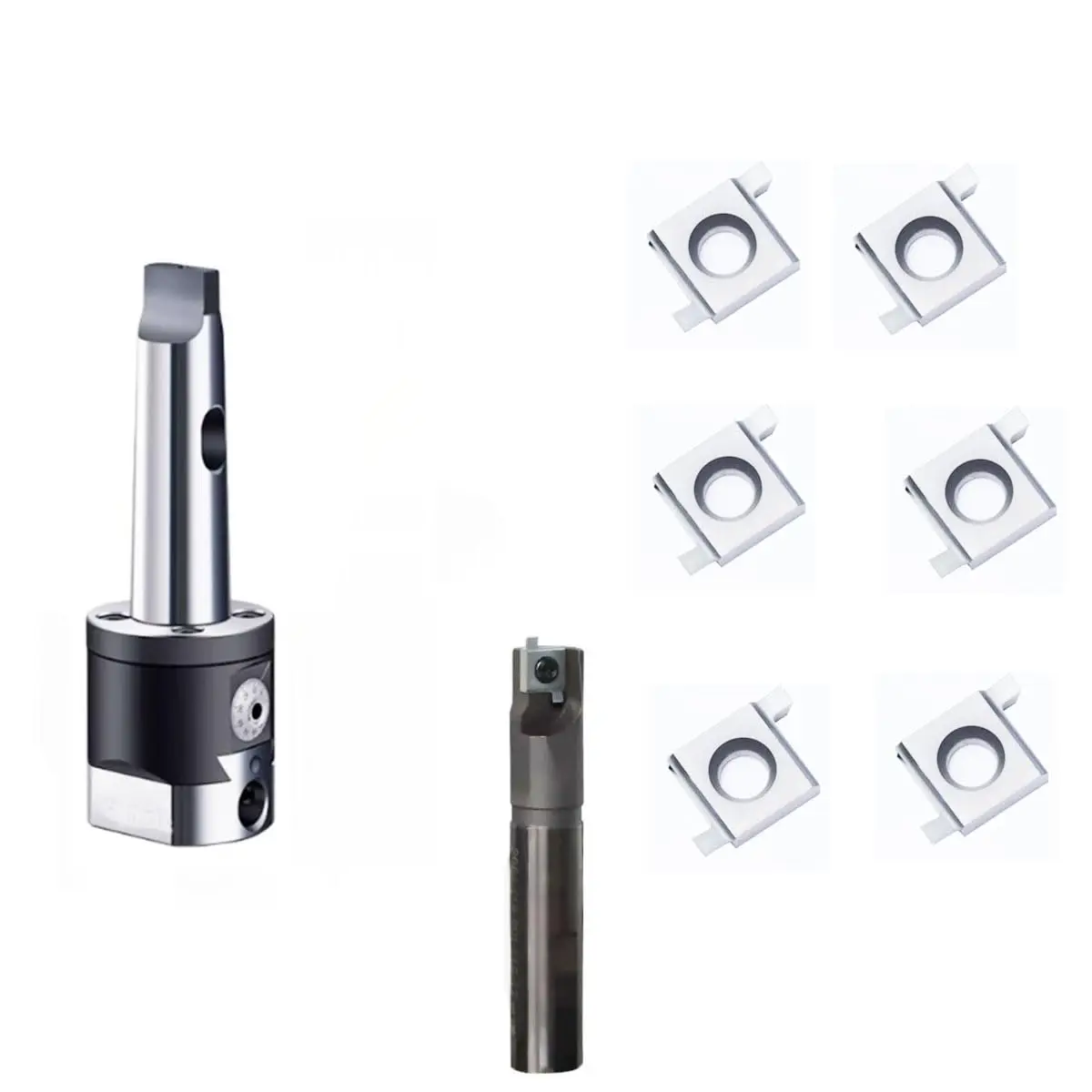 CNC End Face Milling Insertion O Ring Tool Holder Set MTA3 NBH2084 2084 12 80 C20 115L Processing Range 12mm 80mm Adjustable