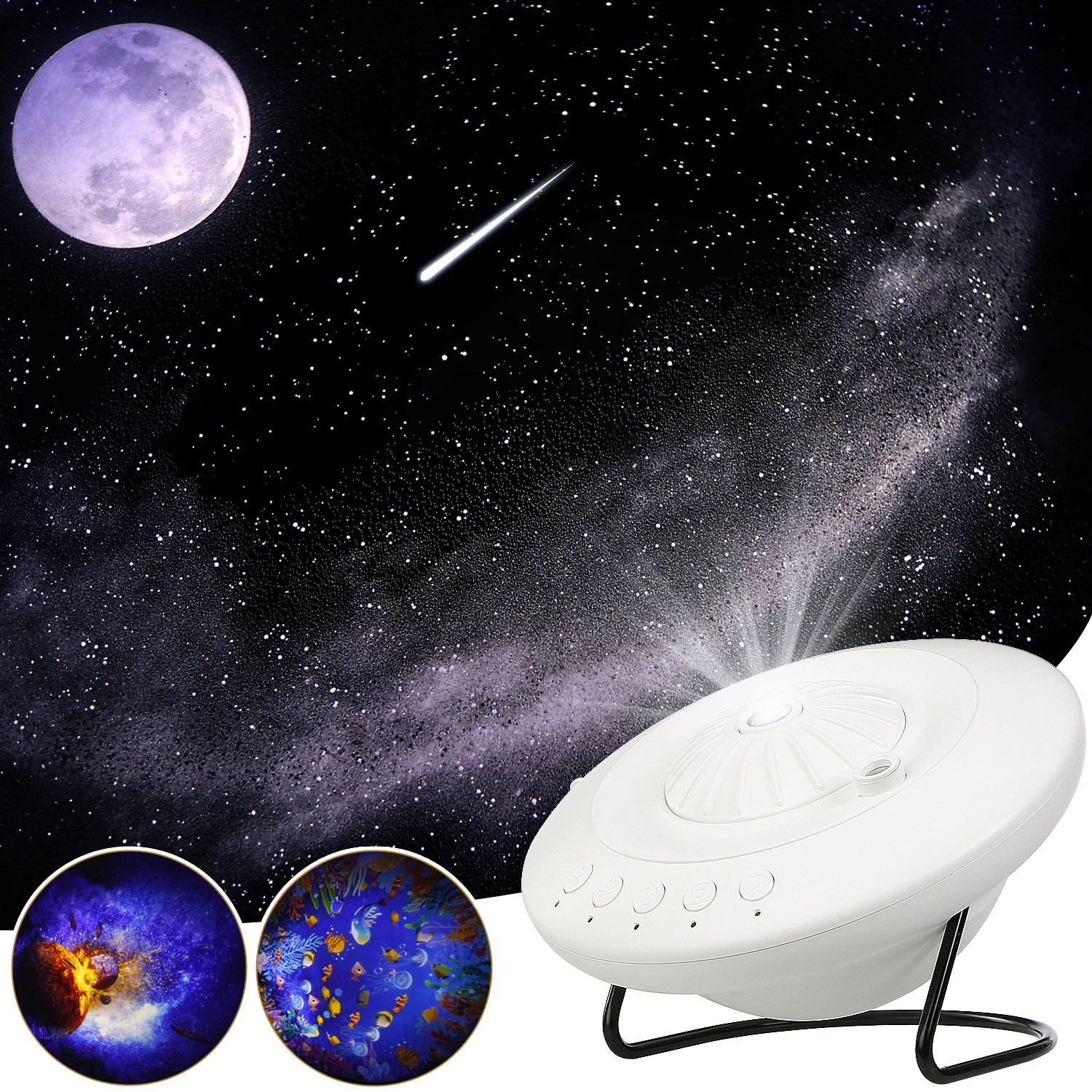 Home Planetarium Projector 8 In 1 Galaxy Projector Night Light Nebula Moon Planets Focusable Real Starry Sky Light for Kids Gift