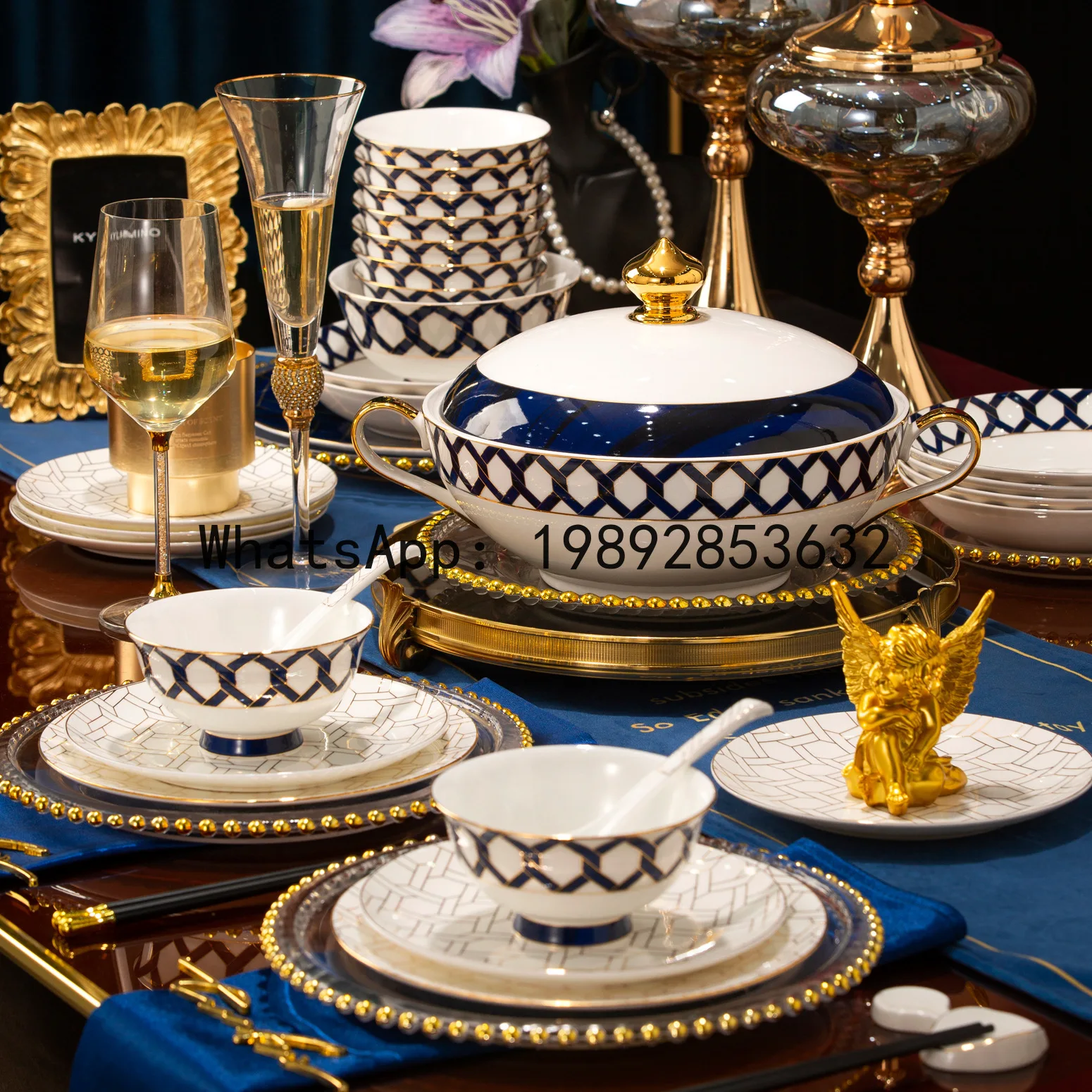 

5CJNew Bowl and Dish Set for High end Bone Porcelain Utensils for Home Use, Bowl and Dish Gift Utensils for Home