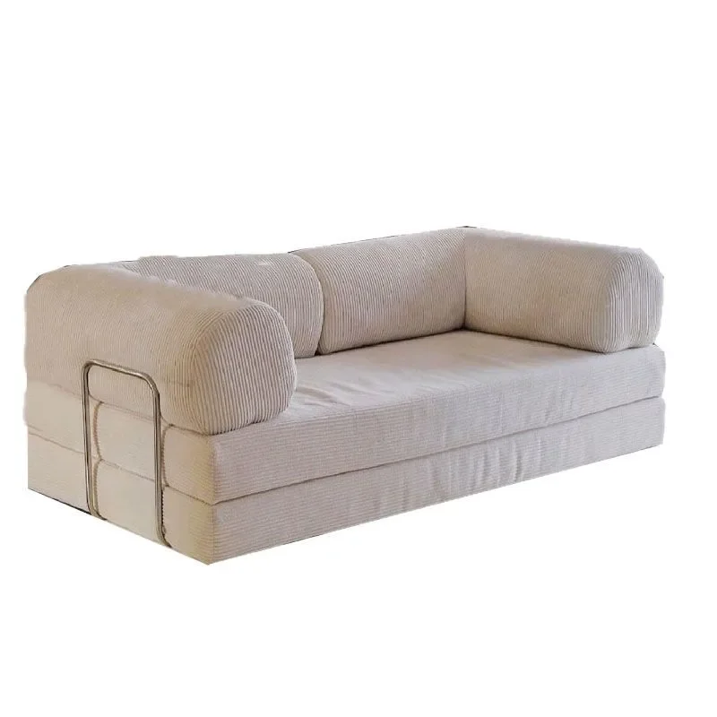 Modern retro corduroy fabric, lazy sofa bed