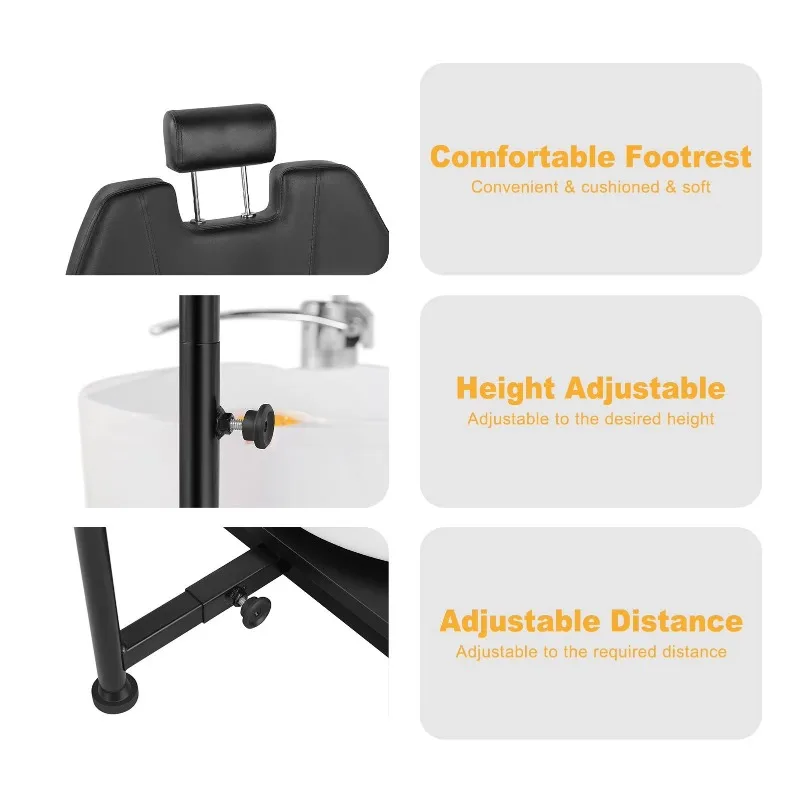 모던 스타일 럭셔리 풋 스파 마사지 조절 가능한 페디큐어 의자 네일 풋 체어 전문가용 페디큐어 의자 스툴 포함