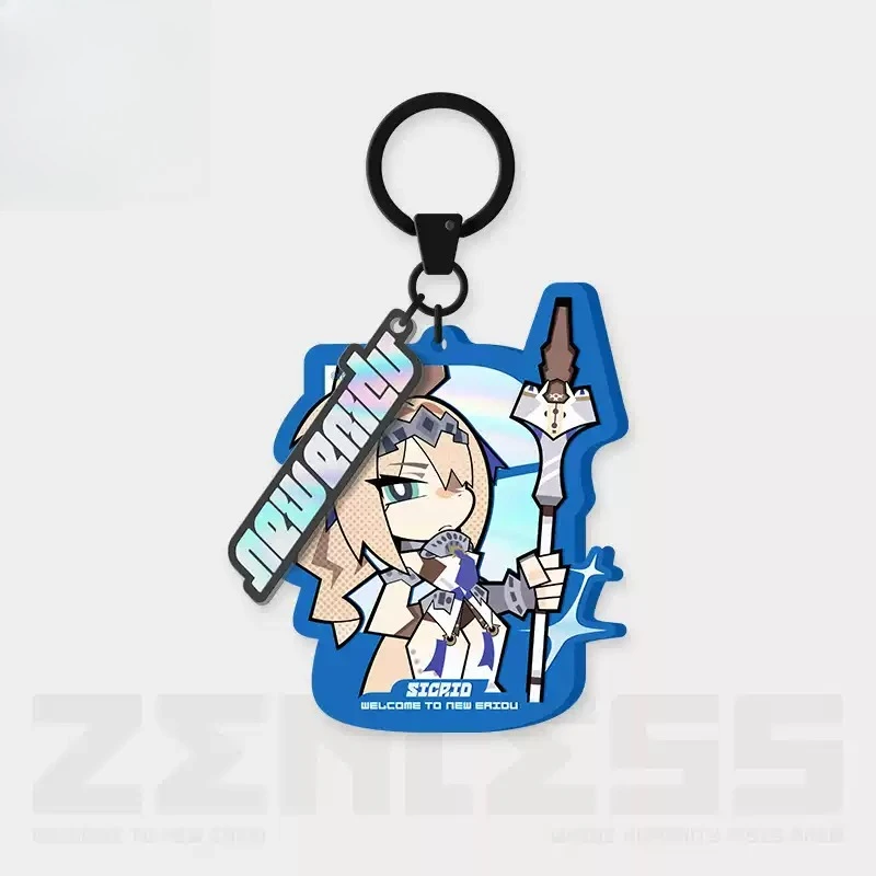 Zenless Zone Zero Sigrid Cosplay Anime Collectible Card Q-version Acrylic Pendant Fixed Frame  Insert Game Official Gifts