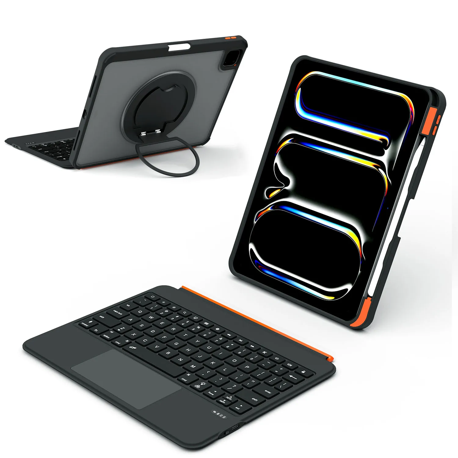 

360 Rotatable Keyboard Case For iPad Air 11 M2 M3 Detachable Backlit Keyboard Cover For iPad Air 4 510th 10th A16 2025 Teclado