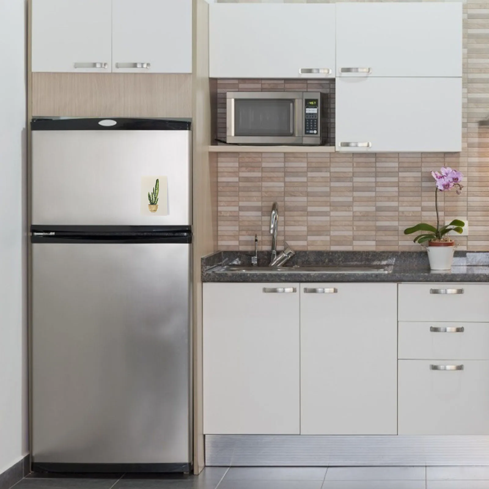 6 ชิ้นสติกเกอร์บันทึกข้อความแบบใสสำหรับบันทึกข้อความอุปกรณ์สำนักงานโฮมสคูลกันน้ำ