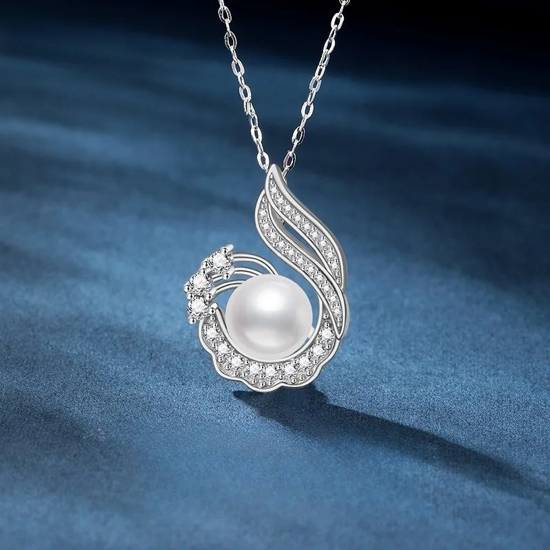 Phoenix Natural Freshwater Pearl Necklace, Trendy Minimalist High-end Pendant, Unique Elegant Jewelry for Women Daily & Party
