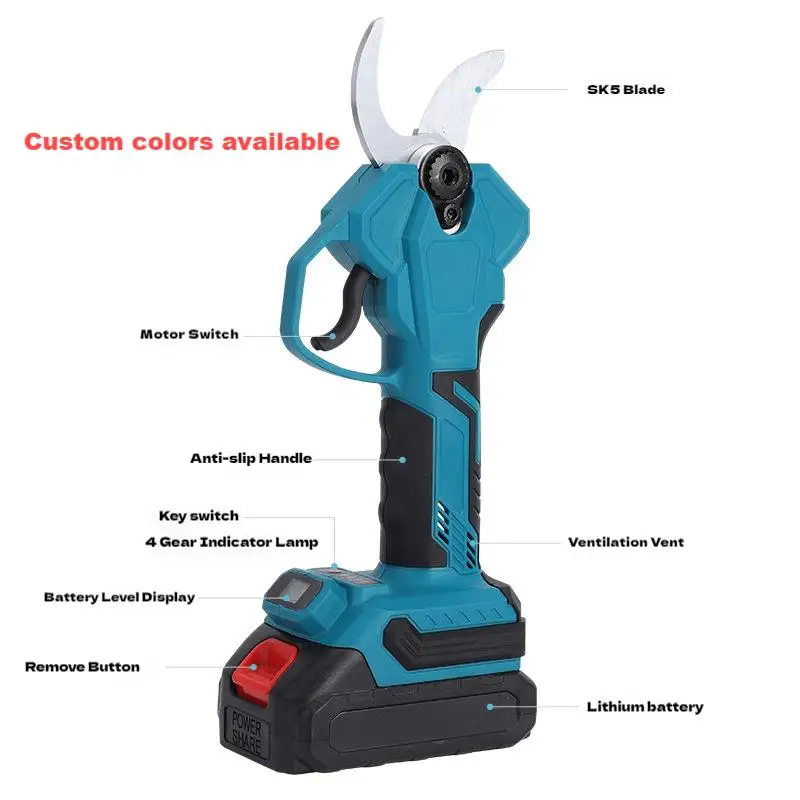 21 فولت الكهربائية عالية فرع المقلم حديقة مجموعة بطارية تعمل بالطاقة مقص التقليم فرش تمديد المقصات مع القطب تلسكوبي #3