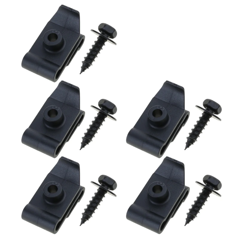 Metal U-Type Screw Fastener Clip Car Screw Base Anti-rust Clamp Fastener Bumper Trim Panel Fastener Clips