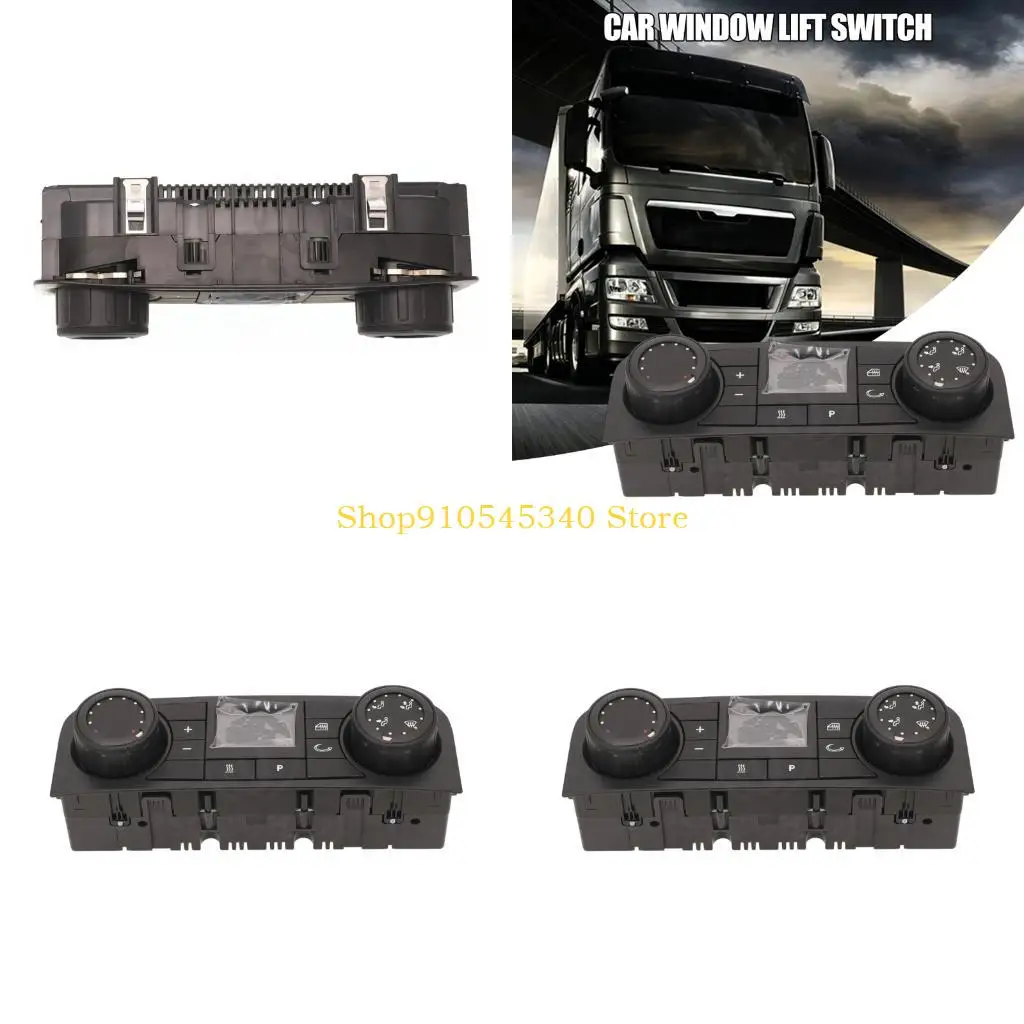 U2JA Black Dashboard Control Panel for MAN TGX 2007-2017, Truck Panel 81619906125 with 2 Knobs, Cabin Repair Angle, and Service