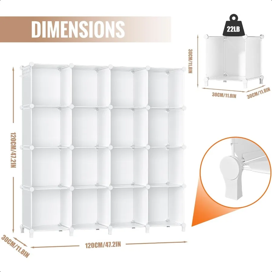 16 حجرة تخزين منظم خزانة الملابس التخزين المنظم مكعب Shees خزانة المنظمون وأوراق التخزين لتخزين الملابس