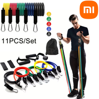 Xiaomi 11pcs/Set Pull Rope, Resistance Bands, Portable Fitness Equipment, Ankle Strap, Chest Expander, Elastic Exercise Band