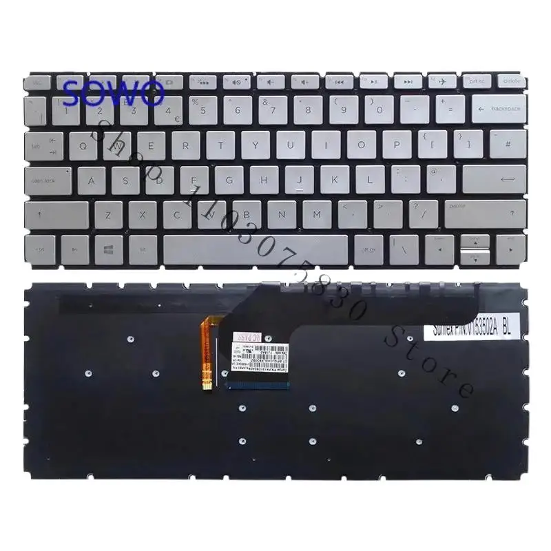 

WYORESY Новая клавиатура с подсветкой для HP ENVY 13-D 13-D051tu d102tu d056tu TPN-C120 D099NR @