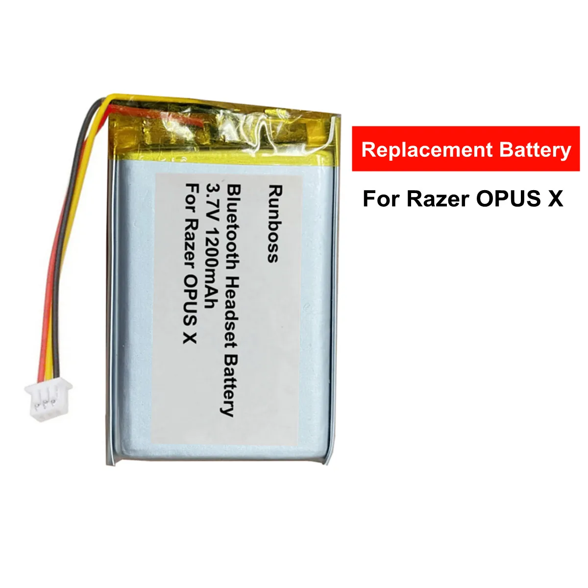 1200mAh Replacement Battery For Razer Opus X RZ04-03760400-R3M1 Wireless Bluetooth Headset