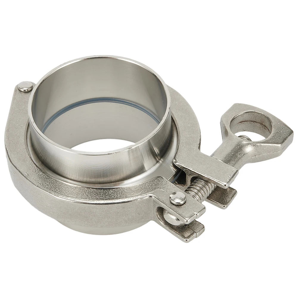 Sanitary Pipe Tri-Clamp Ferrule Weld Set PTFE Gasket Silver Stainless Steel Accessory SS304 Ferrule High Quality