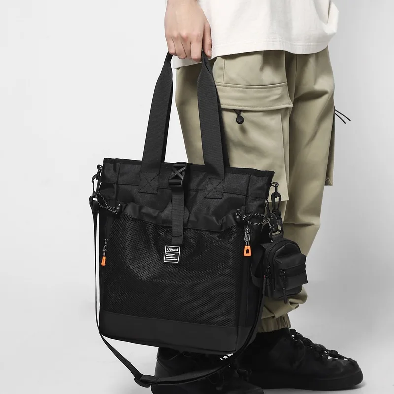 

Men's Bag Business Commuter Handbag Simple Computer Travel Student Shoulder Top Nylon Tote Bag Gift FOR HIM HER