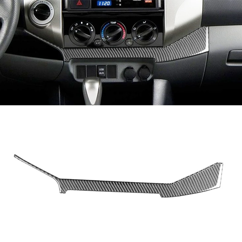 

Classy-For Toyota Tacoma 2011-2015 Soft Carbon Fiber Car Center Console Panel Cover Trim Interior Parts