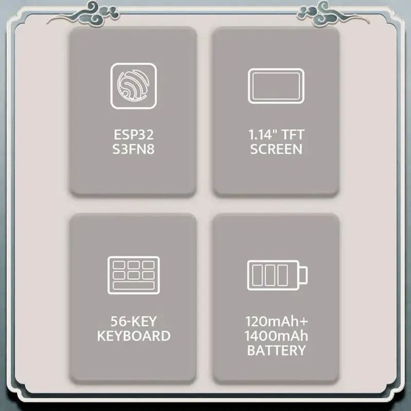 

Premium Cardputer Stamps3 Microcontroller 56 Keyboard Card Computer