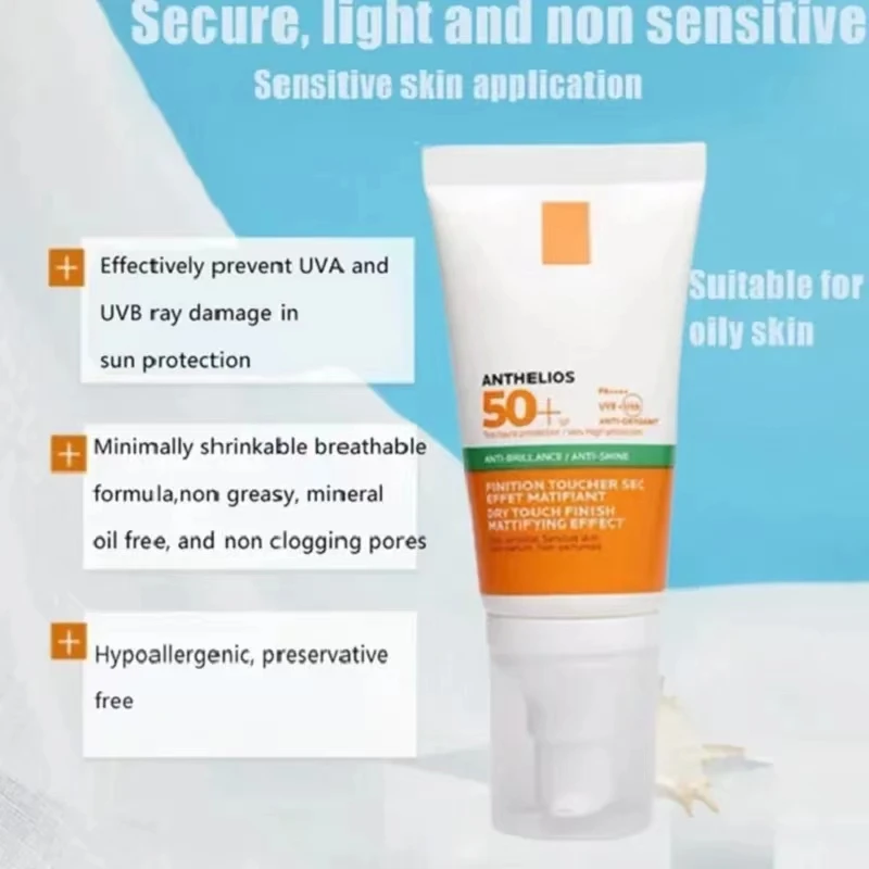 Anthelios Sunscreen SPF50+ Anti-Shine Gel-Creme Sunscreen Sun Protection Cream Sunblock Sunscreen 50ML