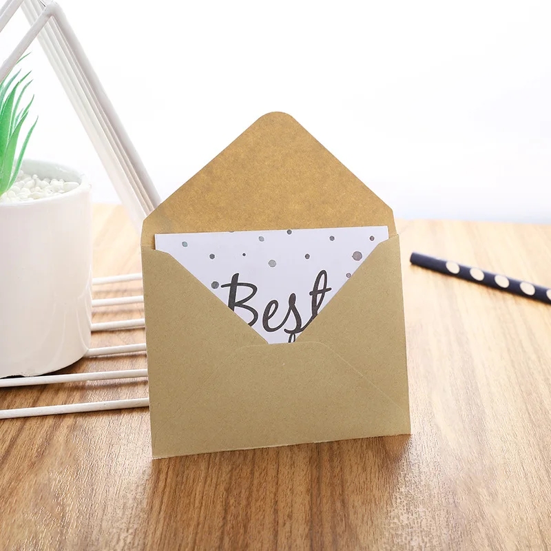 50X Western Style Colorful Blank Mini Paper Envelopes Wedding Invitation Envelope Gift Envelope for Letter Cards Paper Envelopes