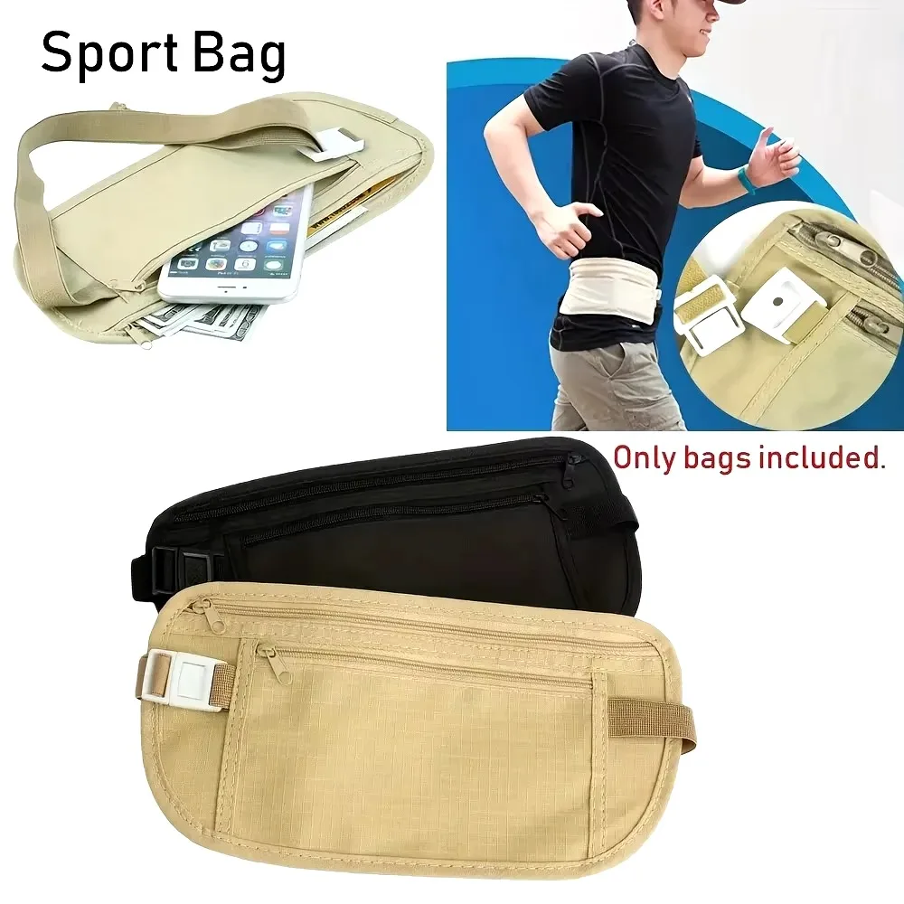 1 Multifunctional Ultra-thin Travel Phone Bag Waterproof Anti-theft Invisible Running Waist Pack Men Women Cycling Bag