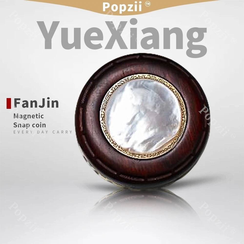 YueXiang EDC YueXiang-moneda magnética de palisandro birmano para adultos, juguete para aliviar el estrés, aparatos para aliviar el estrés en la oficina, juguetes para la ansiedad