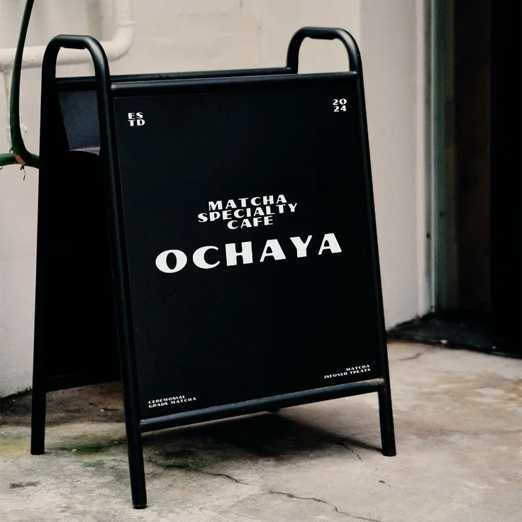 New Design Custom Shop Sign Stand Advertising A Board Sign Metal Frame Paint Color Cafe Sign