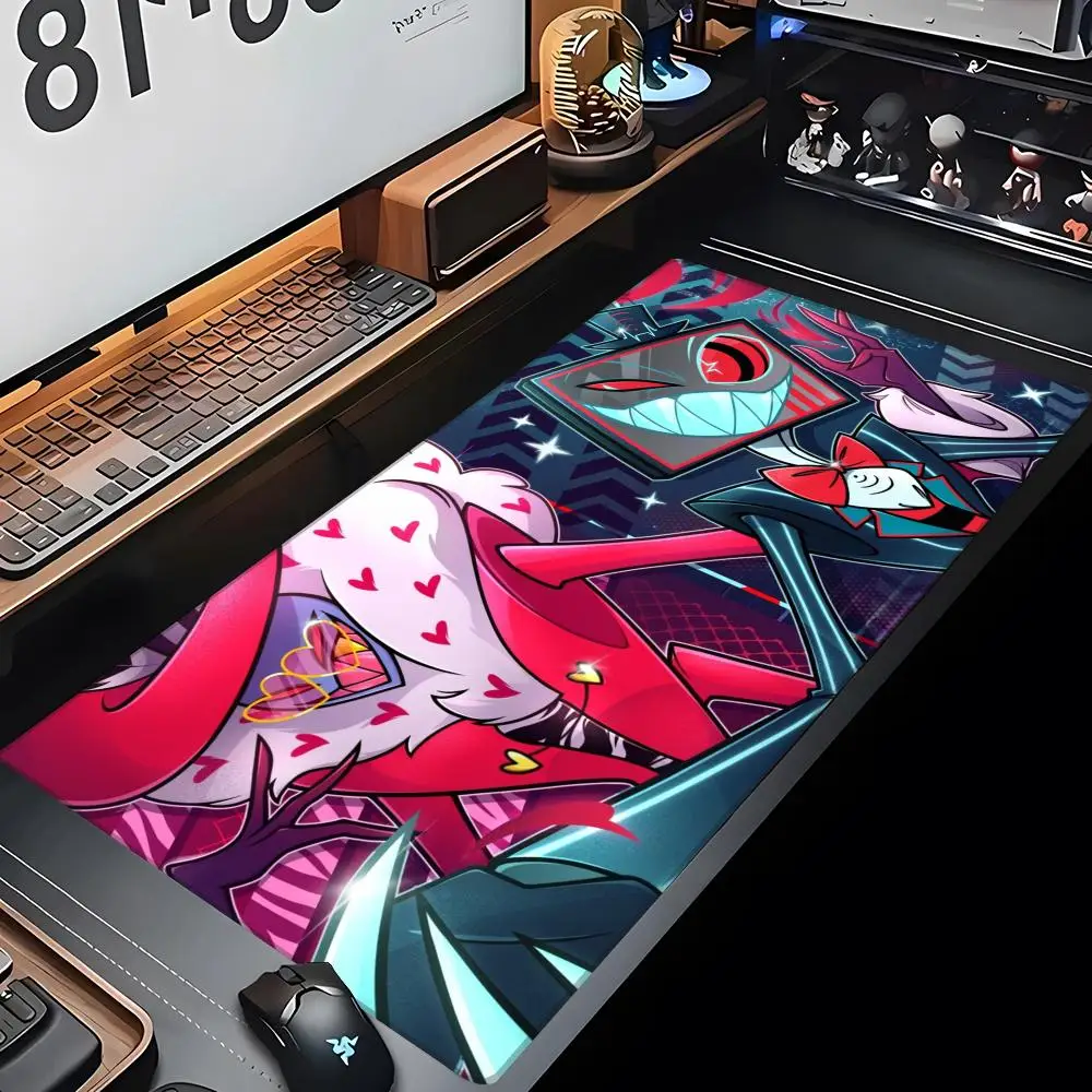 

H-Hazbin H-Hotel коврик для мыши большие аксессуары для компьютерных игр 700x400 мм настольные коврики ковер противоскользящие мягкие мыши для ноутбука