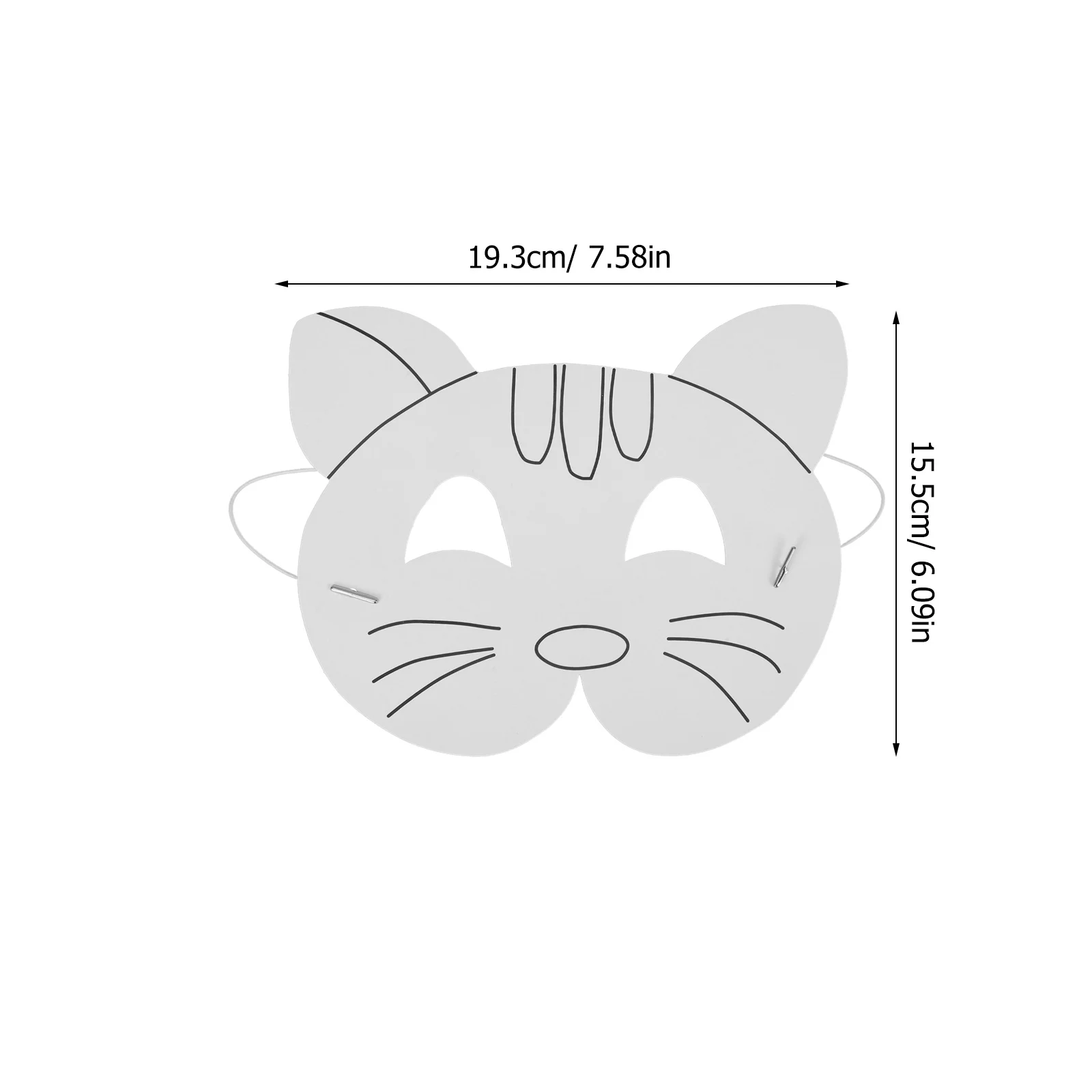 10 шт. пустая маска для рисования своими руками бумажные маски ручной работы маскарад свадебная вечеринка пользу дети ремесло активность неокрашенная основа маски