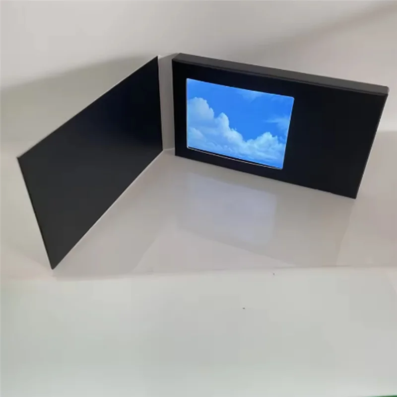 Paper MP4 Video Player 2.4 Inch LCD Greeting Card 128MB Memory Lcd Greeting Card Music Invitation