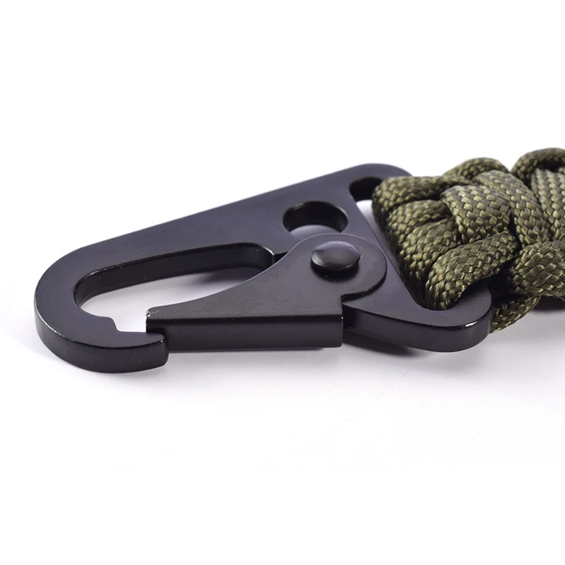 1PC Outdoor Umbrella Rope Corkscrew Car Keychain Climb Keychain Tactical Survival Tool Carabiner Hook Cord Backpack Buckle