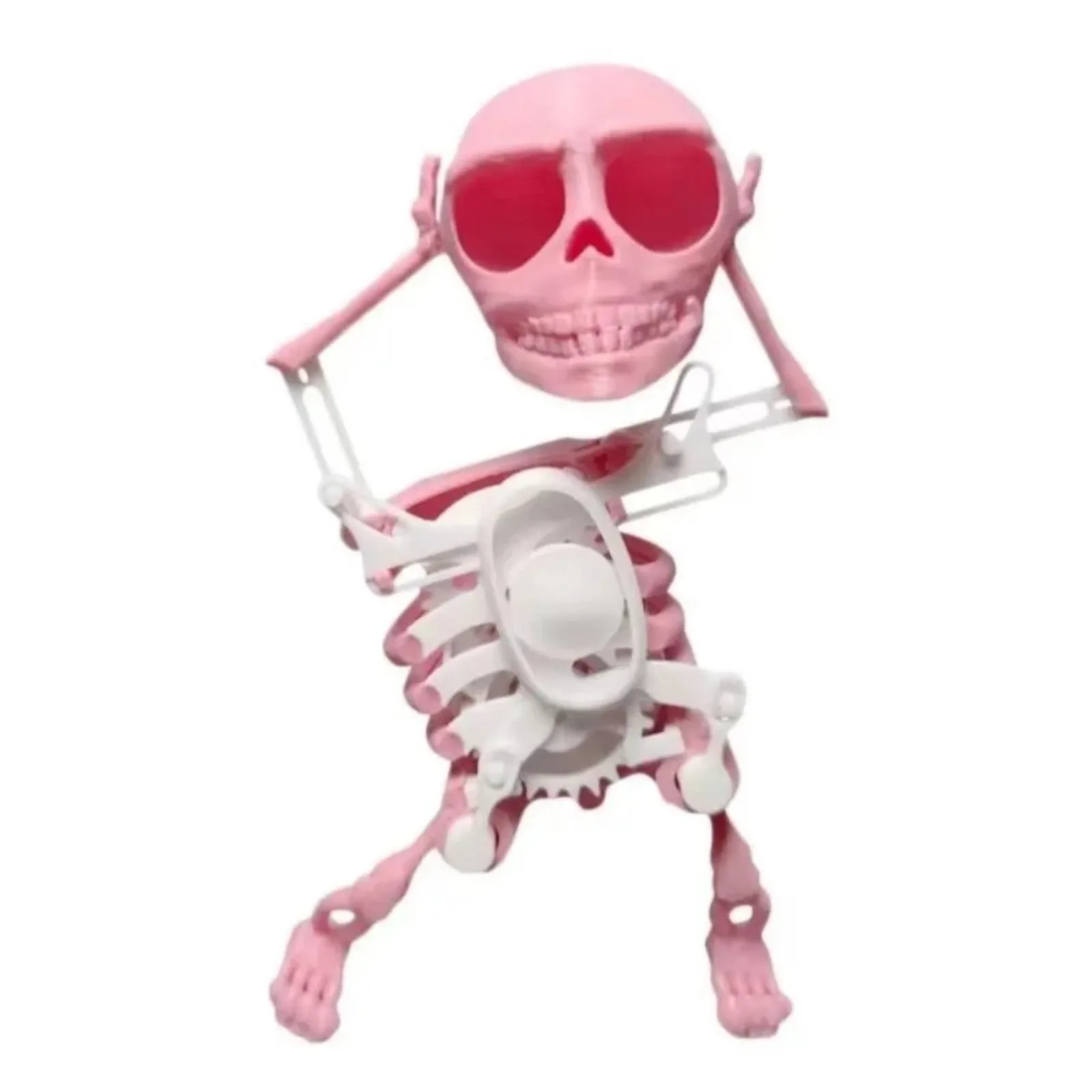 

3D Skeleton Man Dancing Dancing Skull Ornament Dancing Character Scary Skeleton Novelty Tabletop Car Home Toy Decora