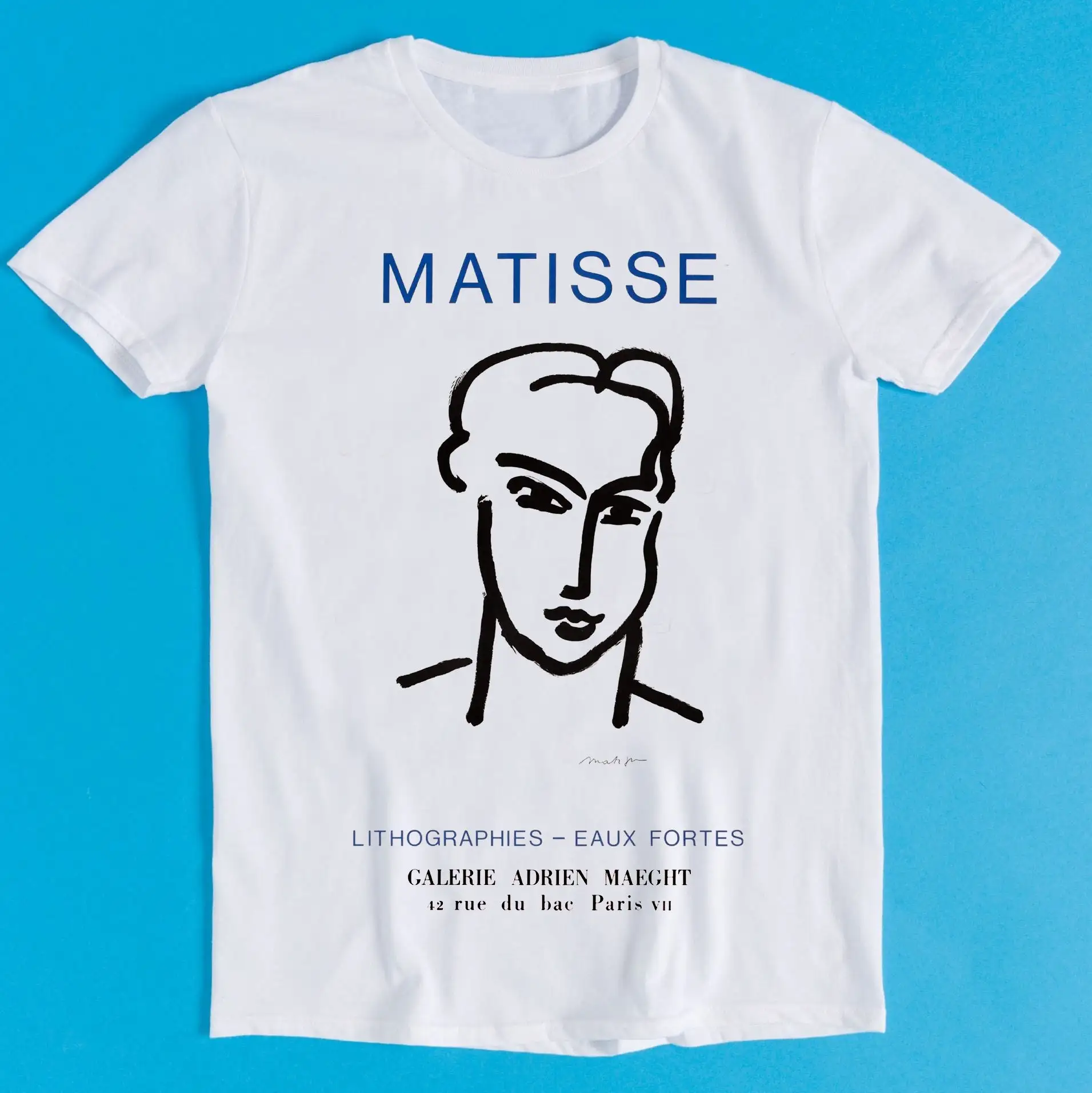 Henri Matisse Exhibition Poster Advertising Galerie Maeght in Paris 1964 Art Meme Funny T Shirt Style Gamer Cult