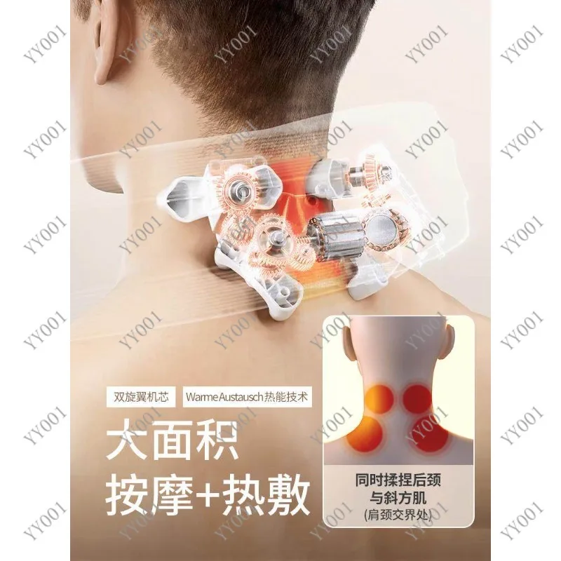 Neck Massager with Heat, Electric Cervical Massage Pillow, Kneading for Neck Shoulder Pain Relief, Home Gift