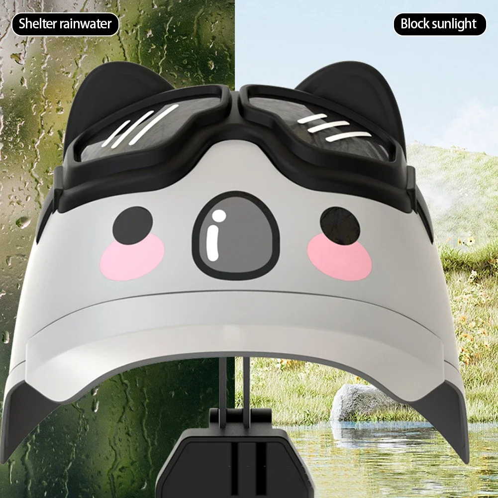 Cartoon Kleine Helm Rider Motorfiets Mobiele Telefoon Houder En Elektrische Fiets Navigatie Mobiele Telefoon Houder Waterdichte Sunshad