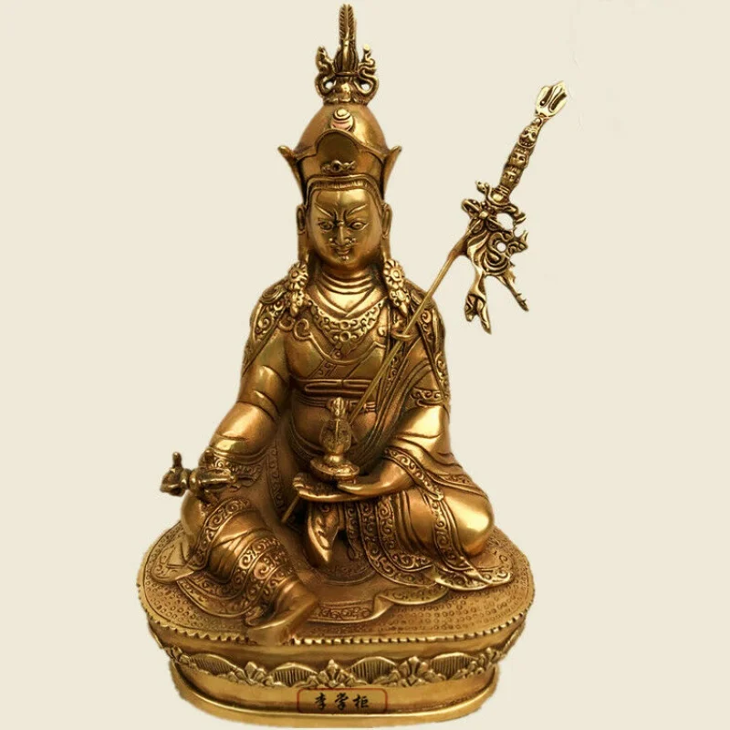 

8.2“ Buddhism Buddha bronze Gilt Padmasambhava Guru Rinpoche God statues