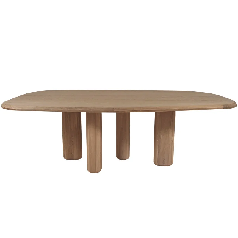 Nordic dining table, Nordic solid wood dining table, rectangular dining table, western dining table