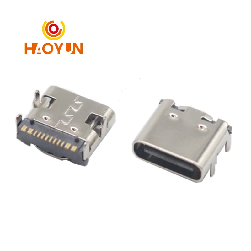 【30-10PCS】USB 3.1 socket patch Type-C socket 16P simple 4-pin high-current fast-charging HD transmission interface