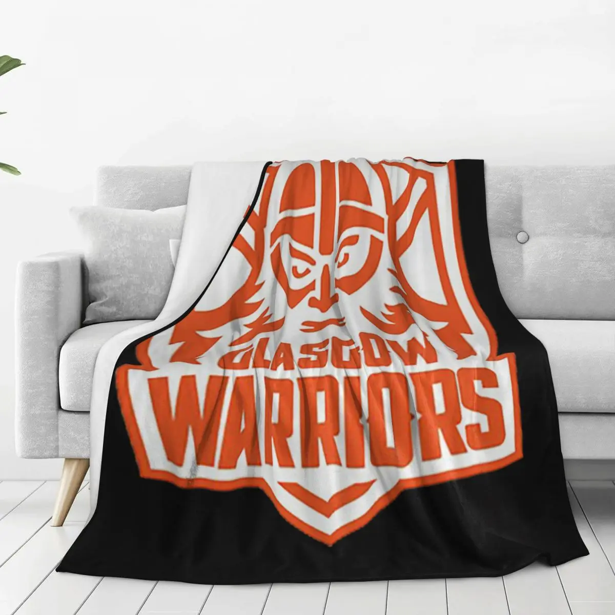 GLASGOW WARRIORS RUGBY-TEAM Blanket Flannel Breathable Sofa Throw Blankets For Home Bedroom Outdoor Throws Bedspread Quilt