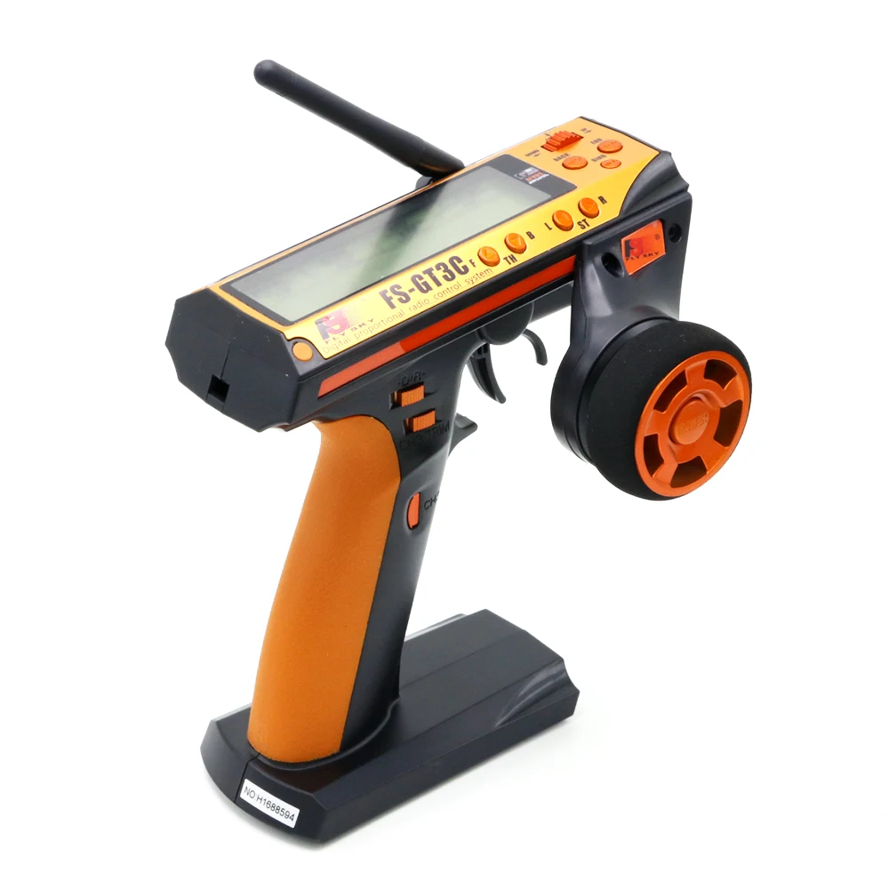 نظام سيارة Flysky FS-GT3C 2.4G 3CH RC مع بطارية GR3E وحدة تحكم راديو لاستقبال سيارات التحكم عن بعد #3