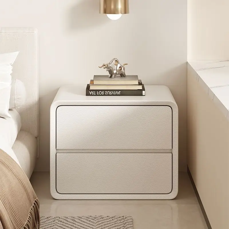 Customized multi-functional small bedside table bedroom simple modern creative minimalist advanced light luxury storage