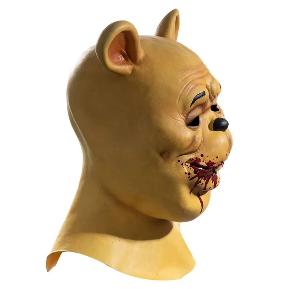 2023 Movie Blood And Honey travestimento Horror Bear Winie Cosplay Fantasy Mask accessori per costumi Adult Men Roleplay Headwear Latex