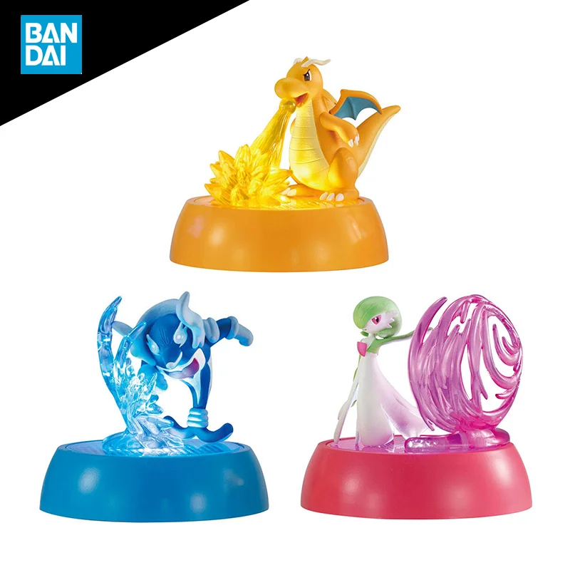 

BANDAI Pokemon Gashapon VOL.3 Gardevoir Dragonite Anime Action Figure Collect Model