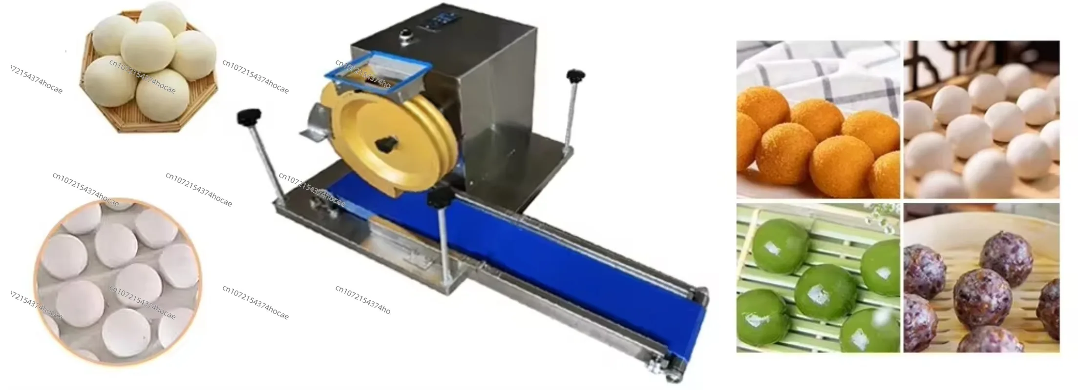 Custom size round dough ball making machine automatic baking bread dough rounding machine